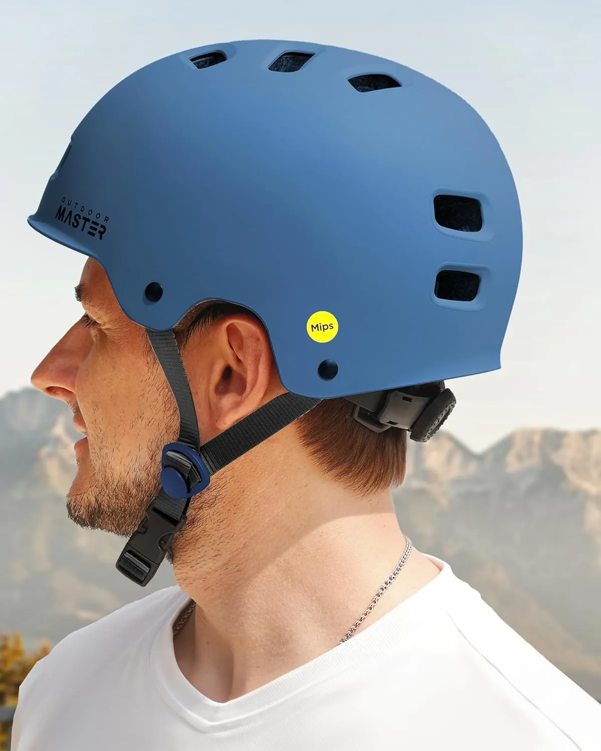 OutdoorMaster MIPS Skateboard Cycling Helmet for Adults - Lightweight, Ventilated Multi-Sport Helmet with Two Removable Liners for Scooter, Roller Skating, Inline Skating, Rollerblading