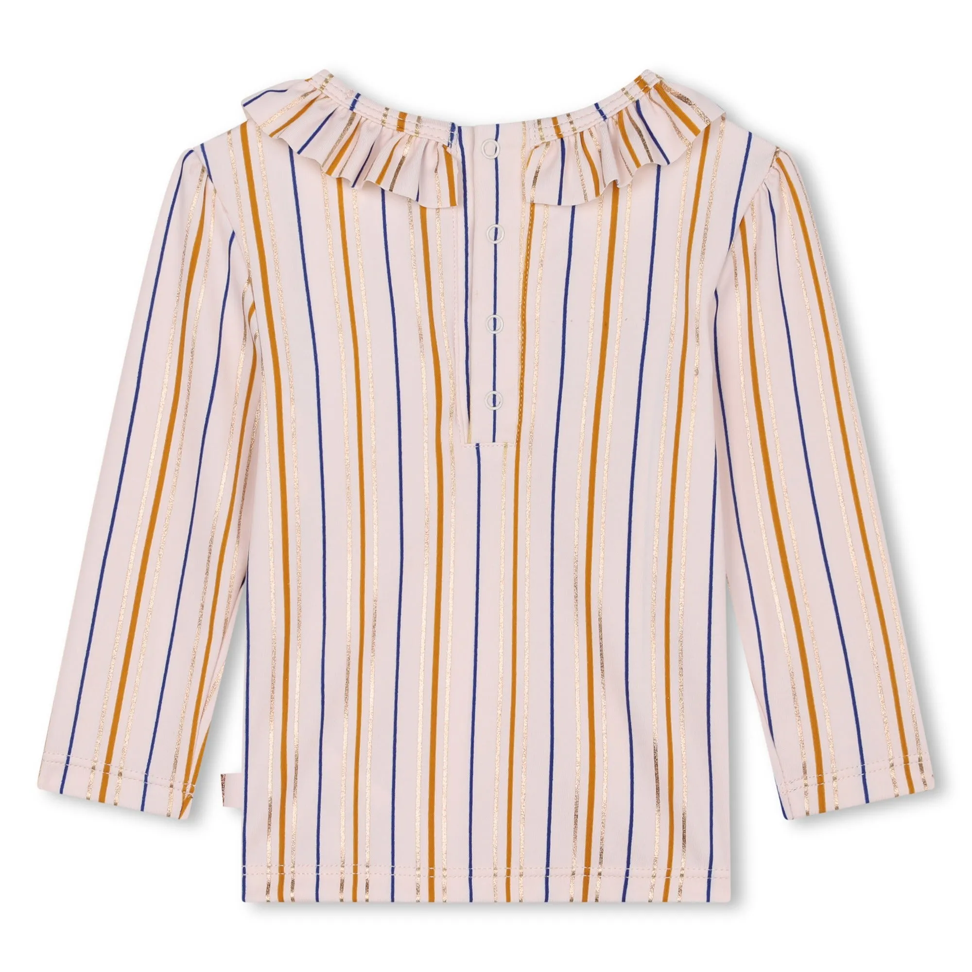 Pale Pink Baby Striped Rashguard