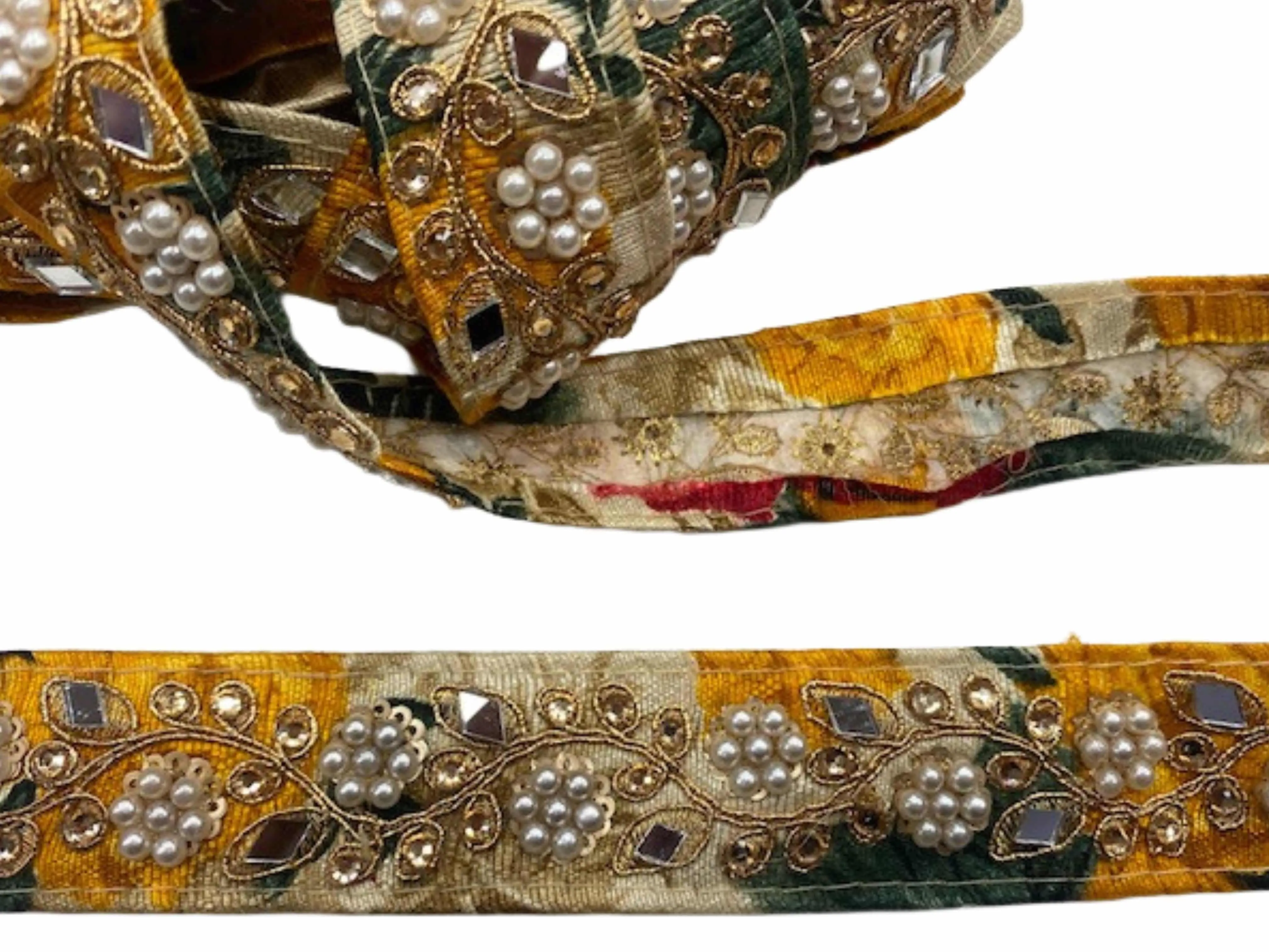 Pearl Printed Trim - 30mm
