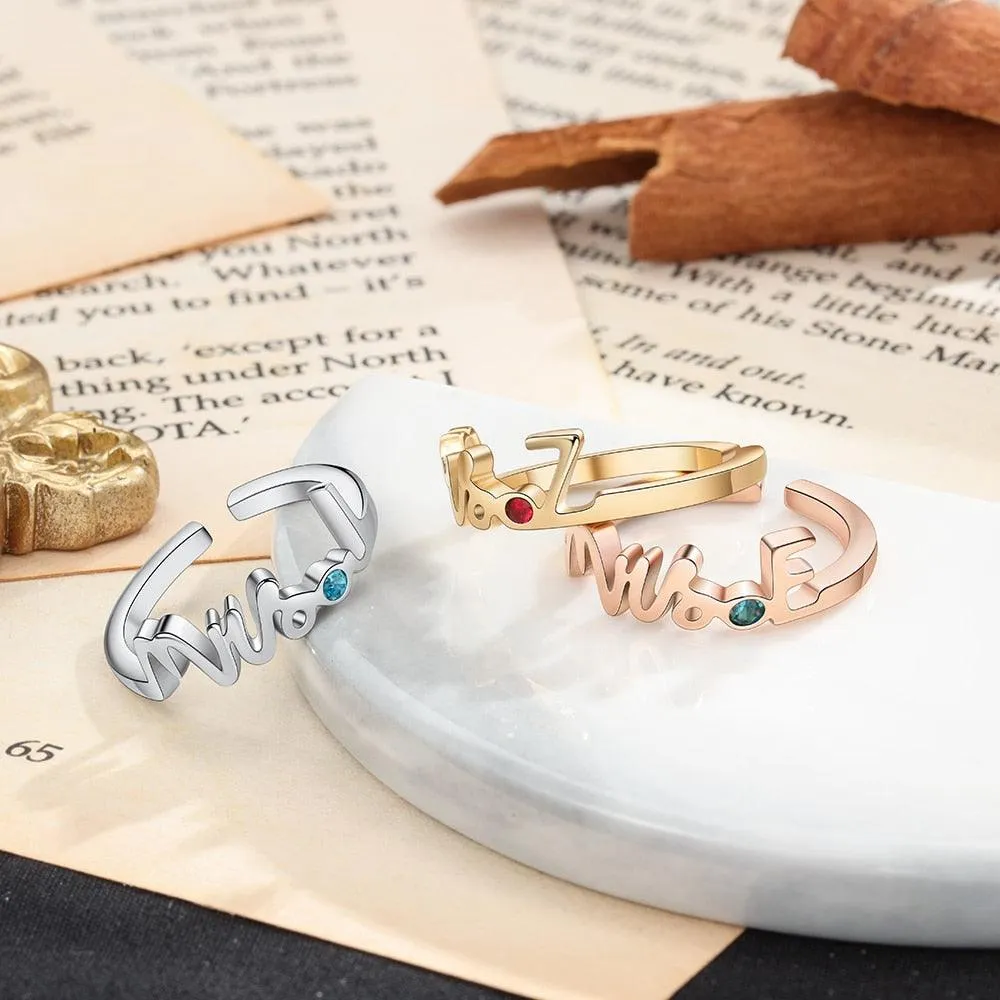 Exquisite Personalized 925 Sterling Silver Mrs Ring - Classic Womens Band Jewelry