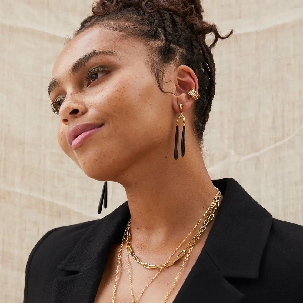Pia Double Dangle Earrings