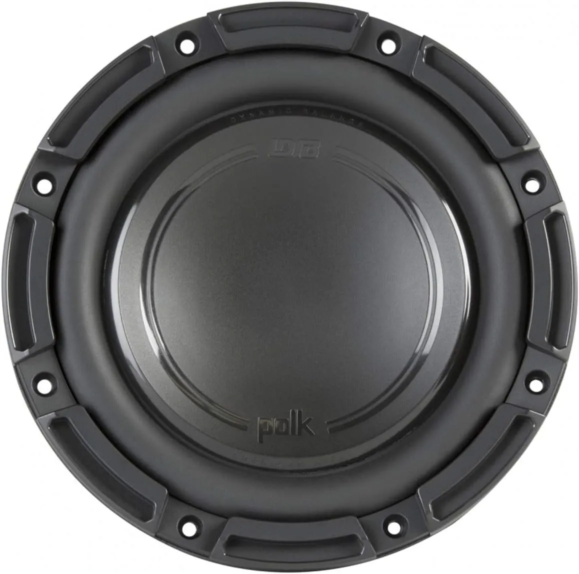Polk Audio DB842 DVC - DB  Series 8" Shallow Subwoofer for Marine/Car Sound System, 30Hz-200Hz Frequency Response, Dual 4-Ohm Voice Coils & Polypropylene Woofer Cone