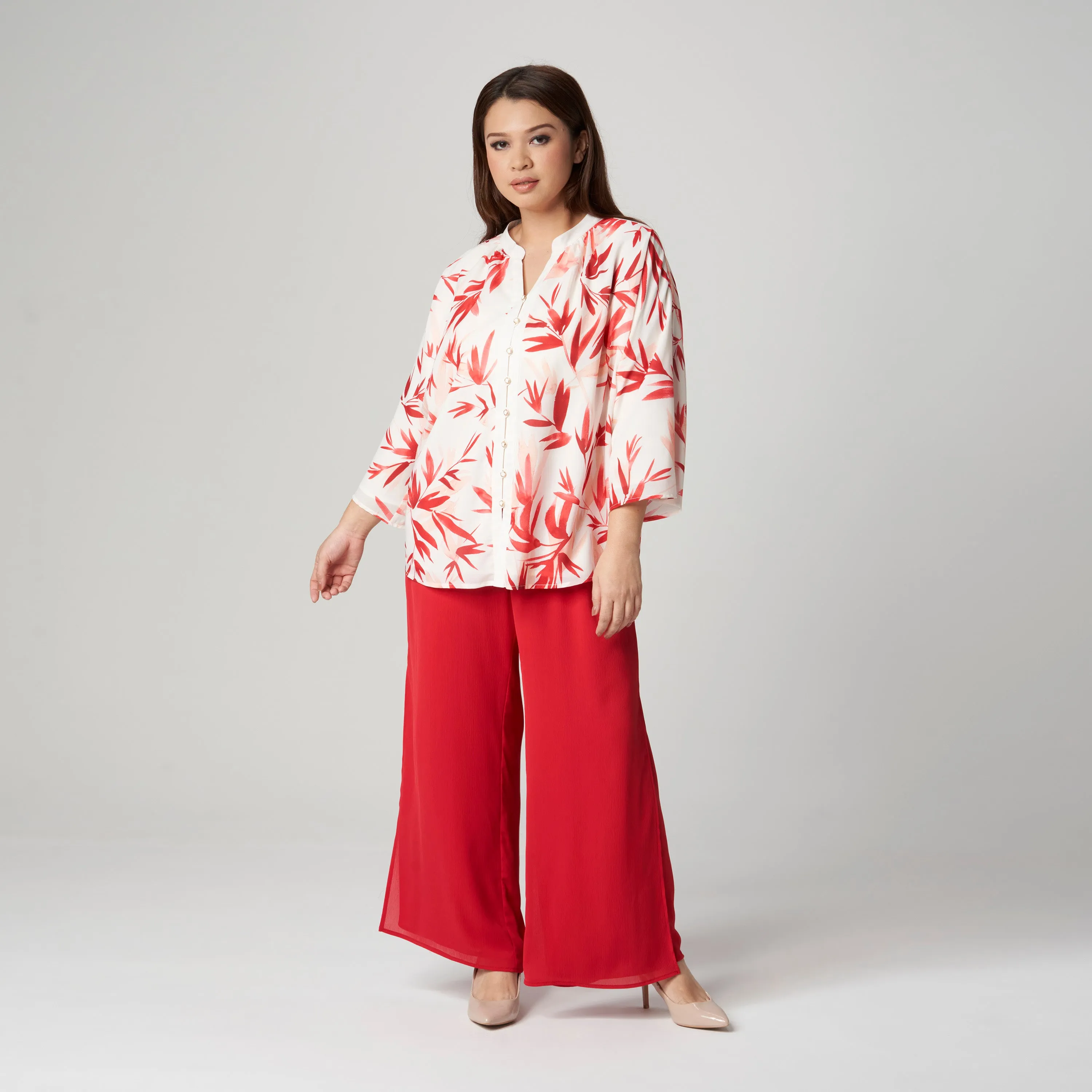 Printed Dolman Top