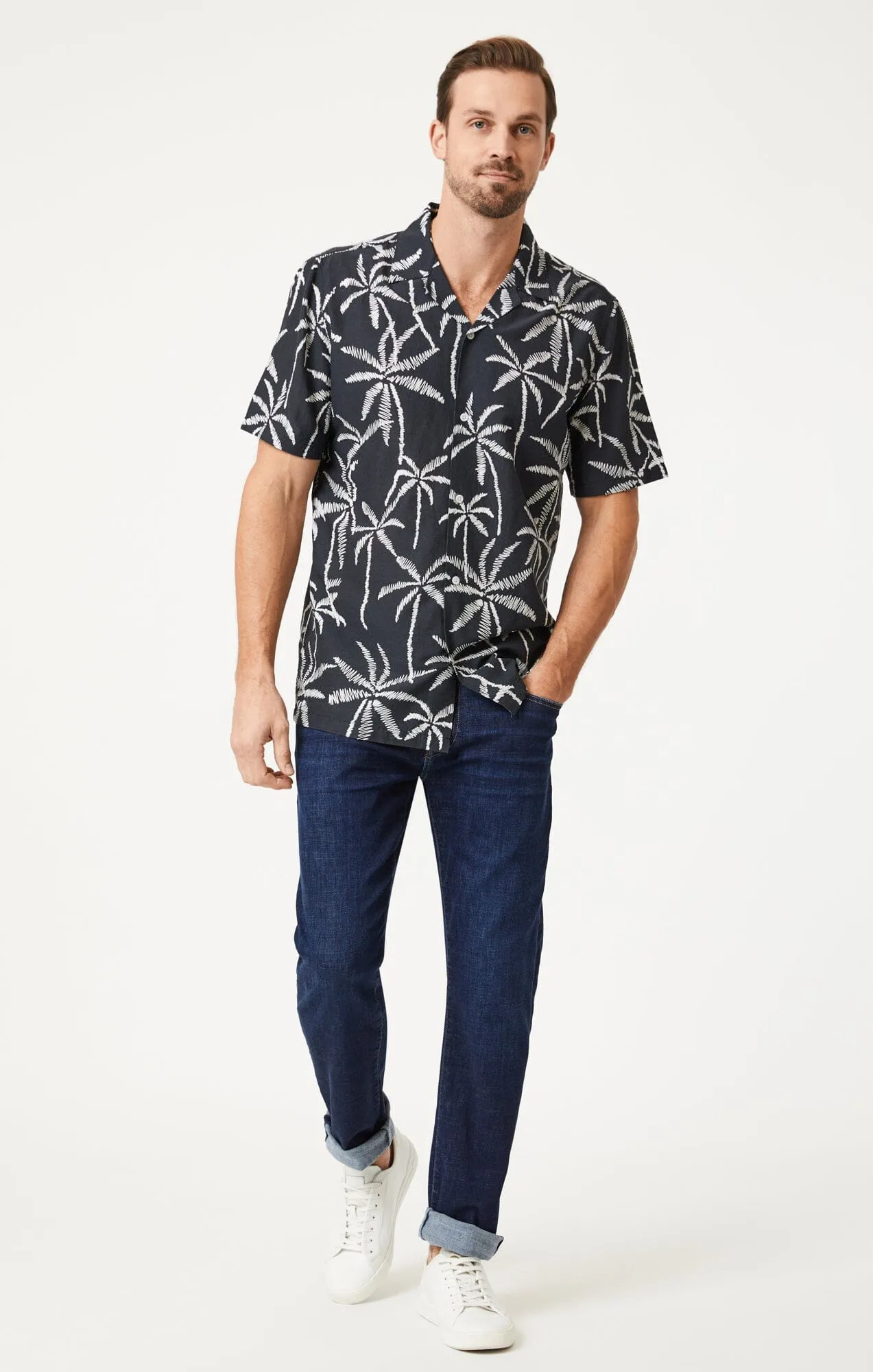 PRINTED SHIRT IN BLACK
