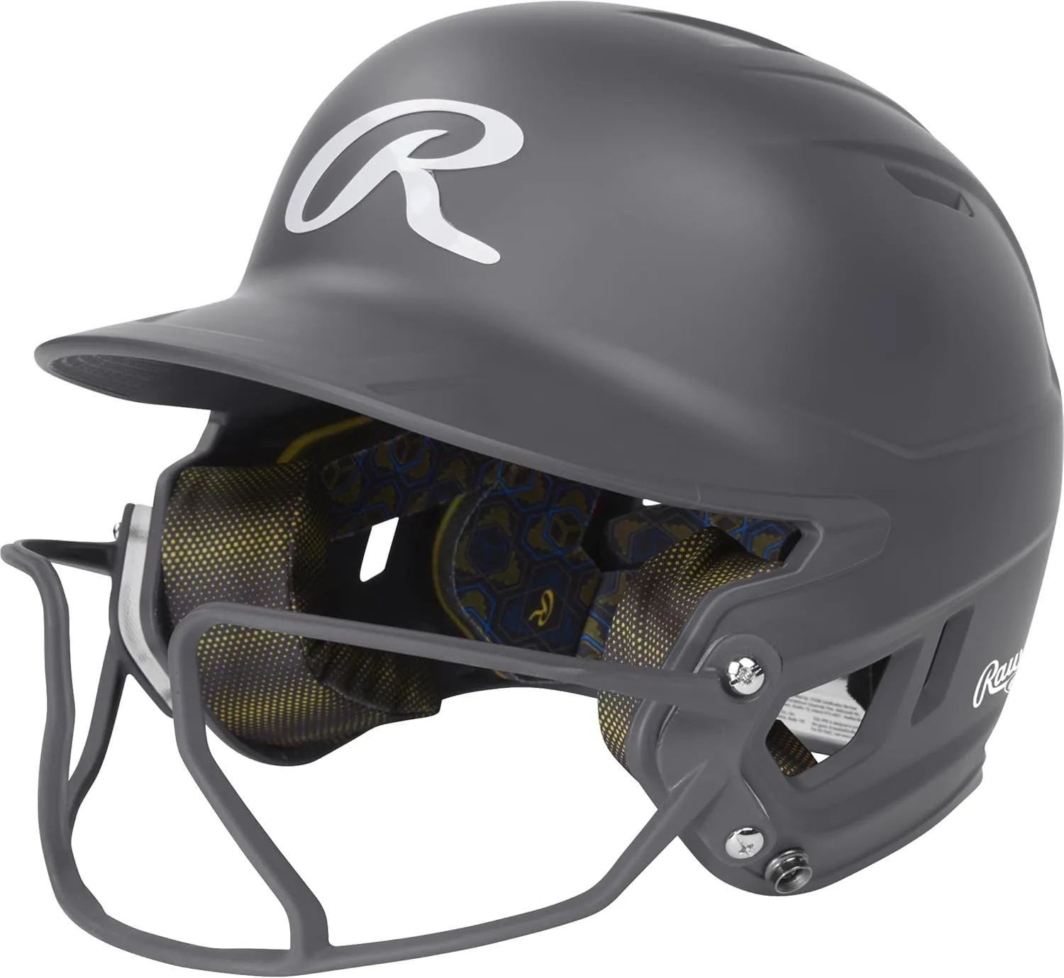 Rawlings | MACH HI-VIZ Fastpitch Softball Batting Helmet | Face Guard Attached