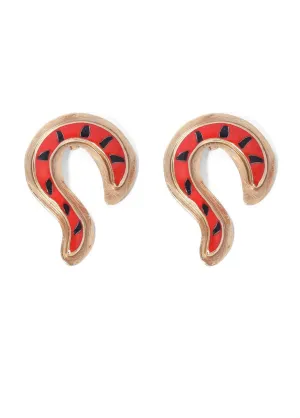 RED ZEBRA EARRINGS
