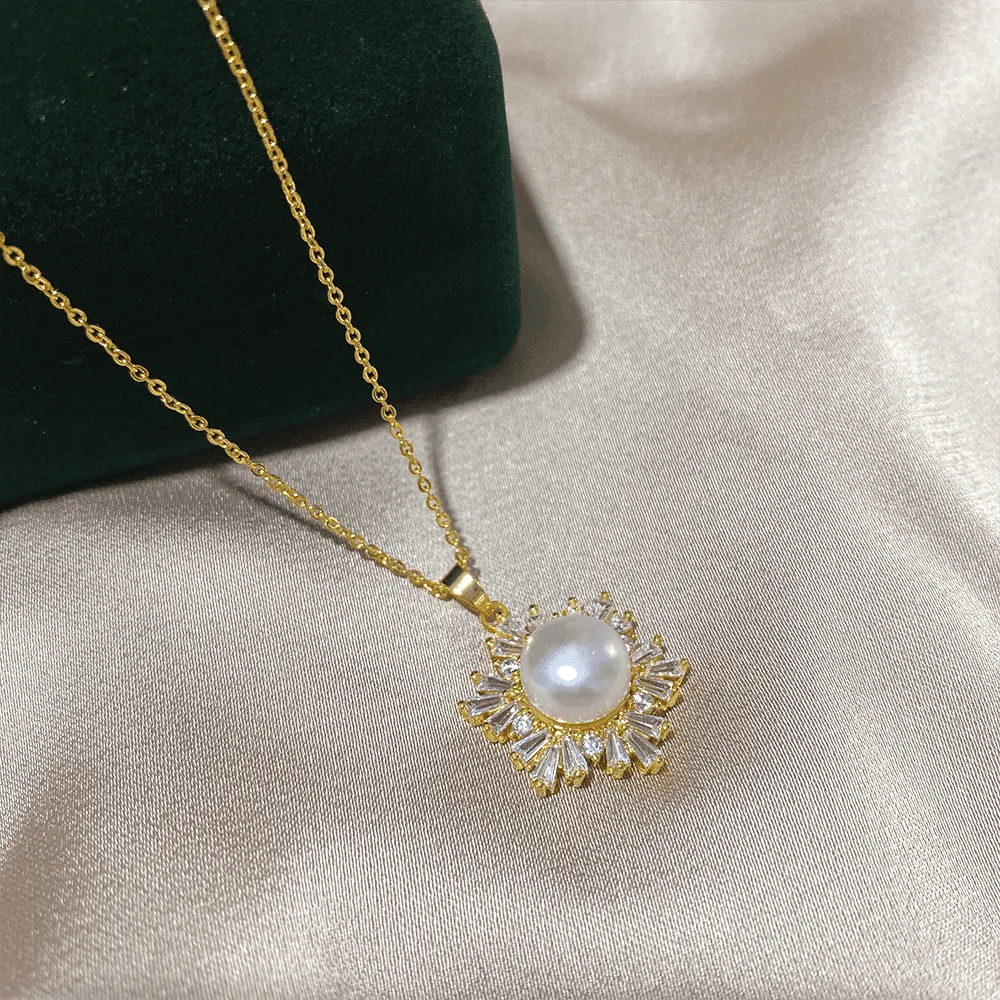 Snowflake Freshwater Pearl Jewelry Set