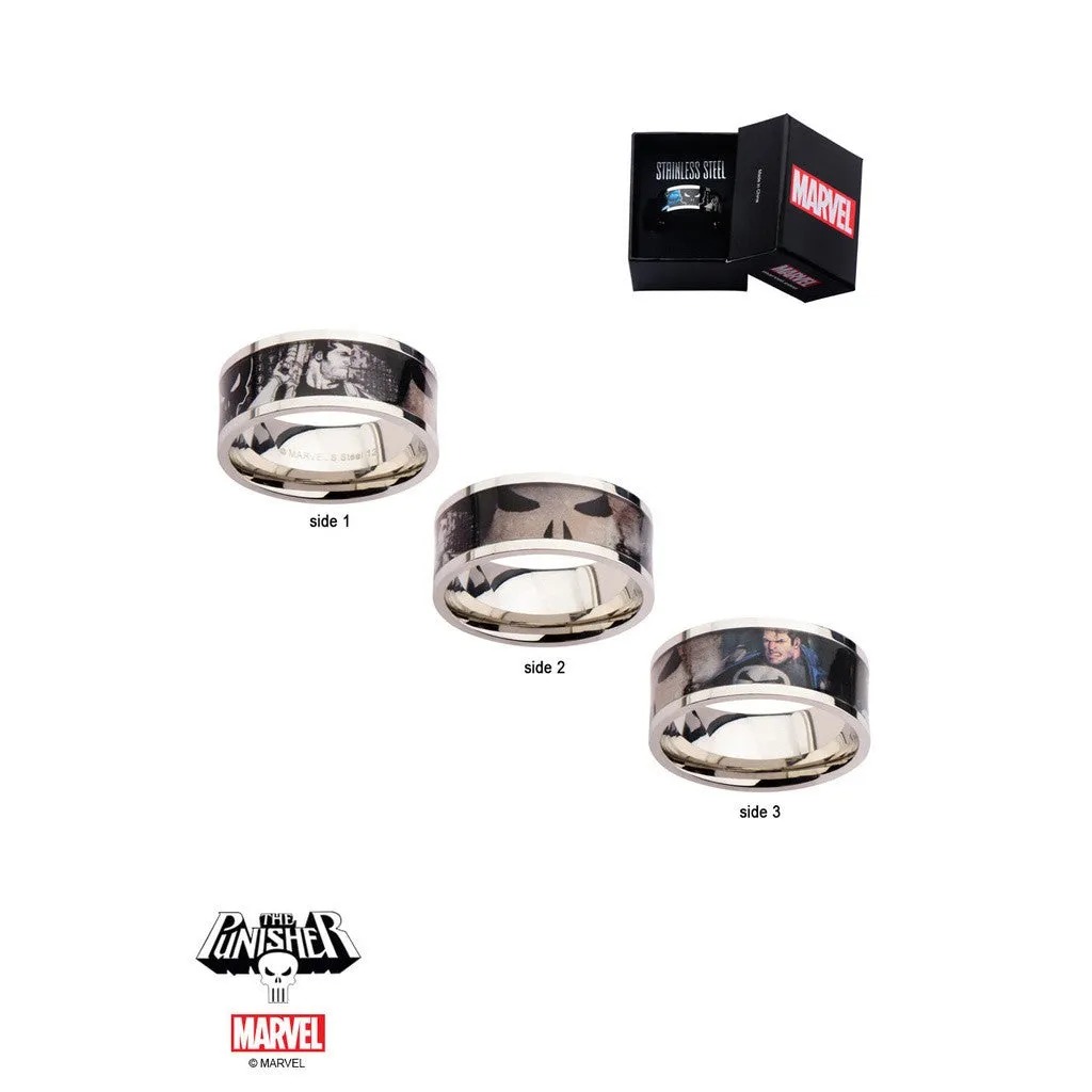 The Marvel Punisher Ring - Chrome