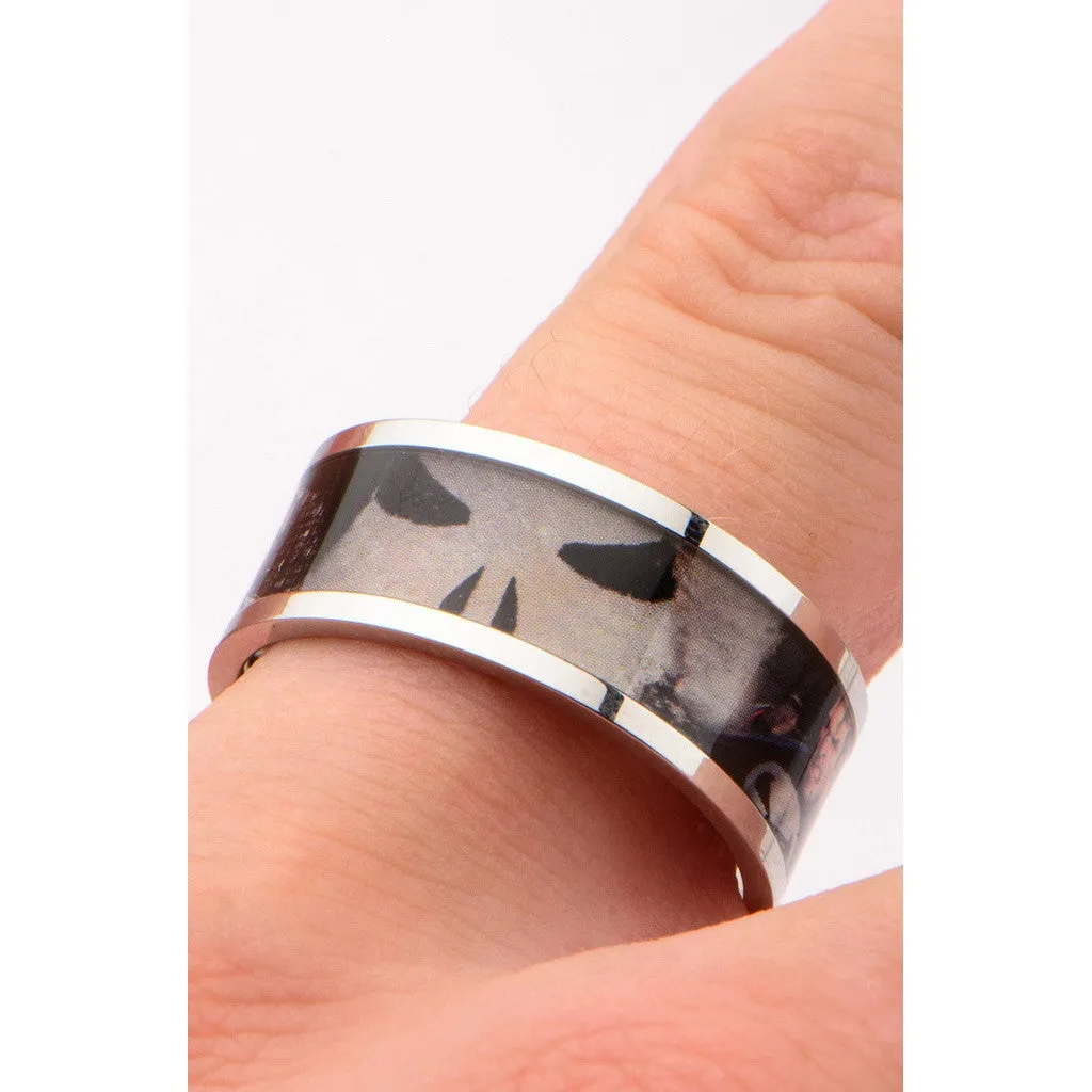 The Marvel Punisher Ring - Chrome