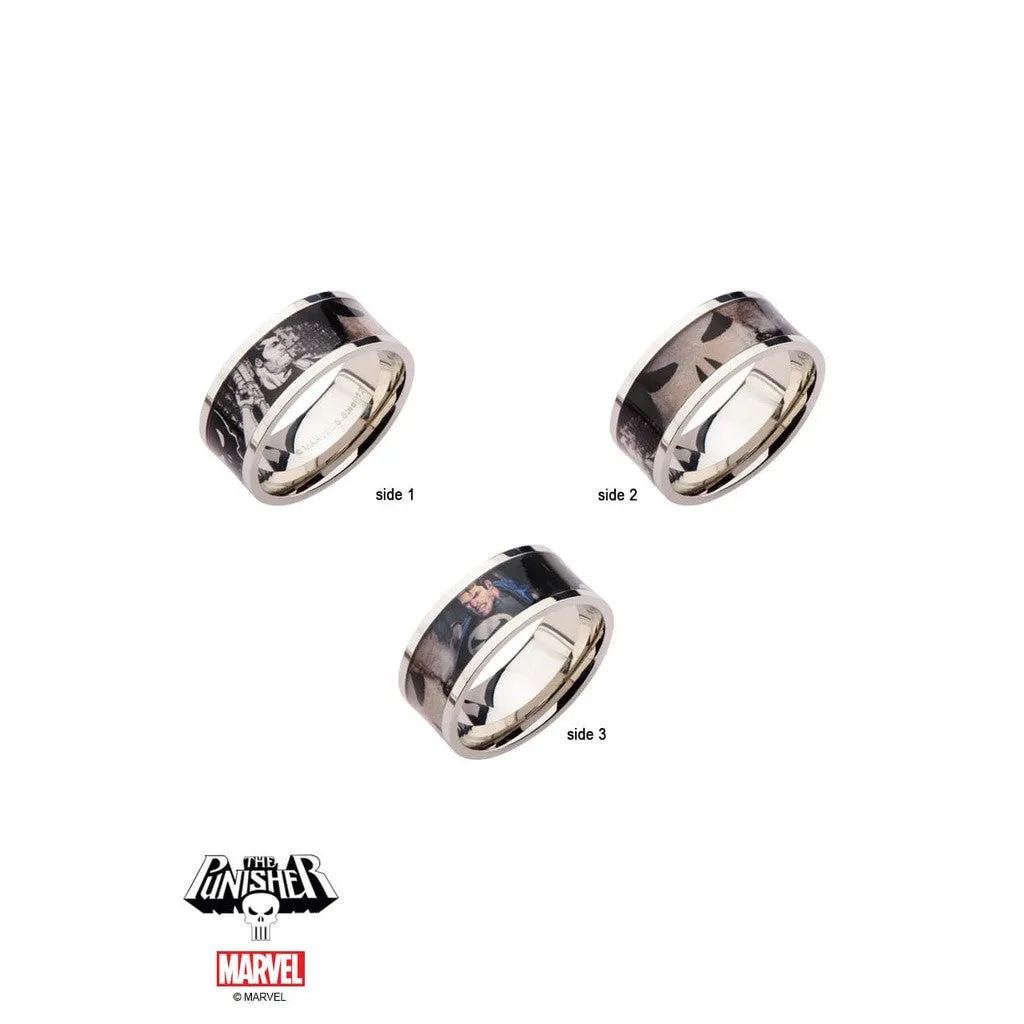 The Marvel Punisher Ring - Chrome