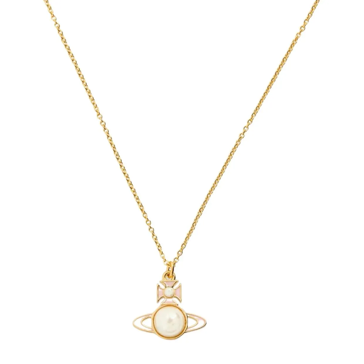 Vivienne Westwood Tillya Gold/Light Pink Pendent