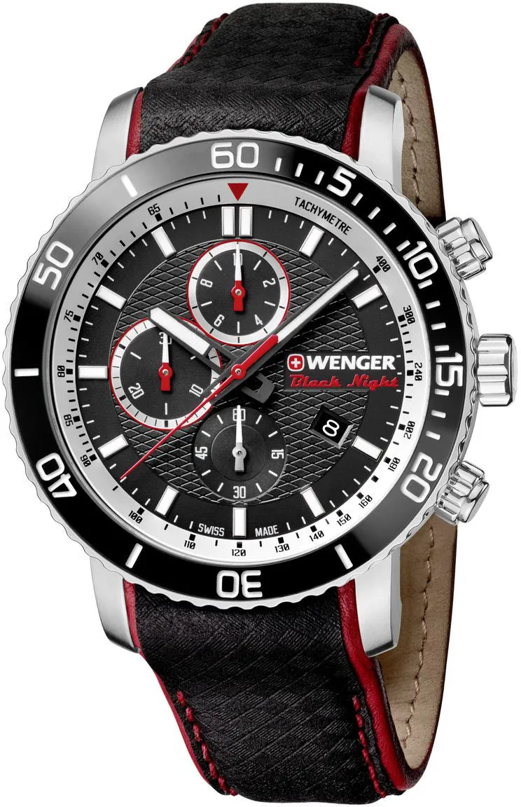 WEN Watch Roadster Black Night Chrono Mens