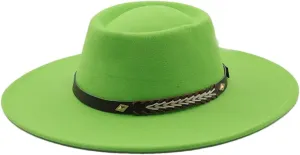Women Wide Brim Formal Fedora Hats Men Panama Church Cap Men's Women Classic Wedding Hat