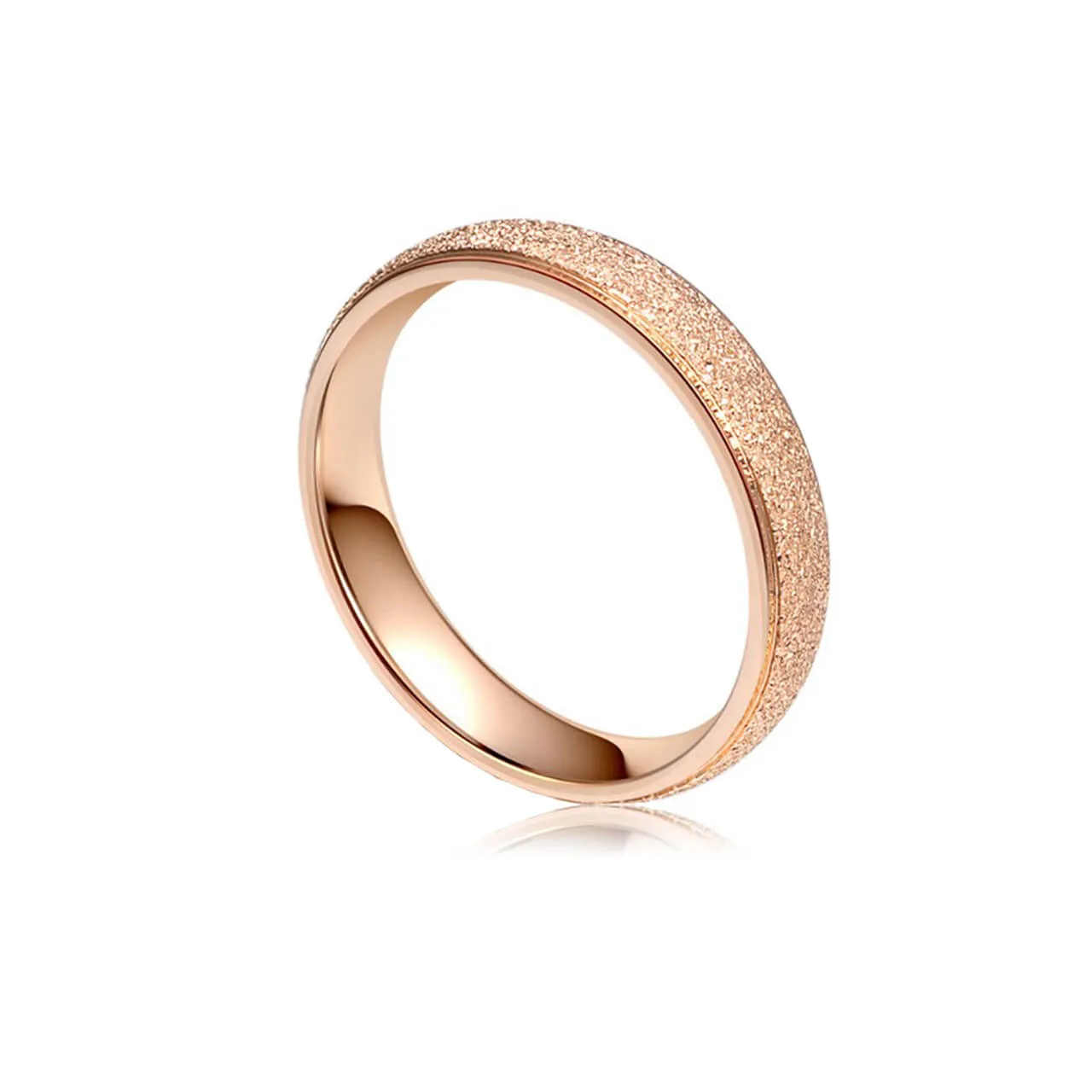Women's 4mm Matte Band Knuckle Finger Stackable Ring | Jovivi