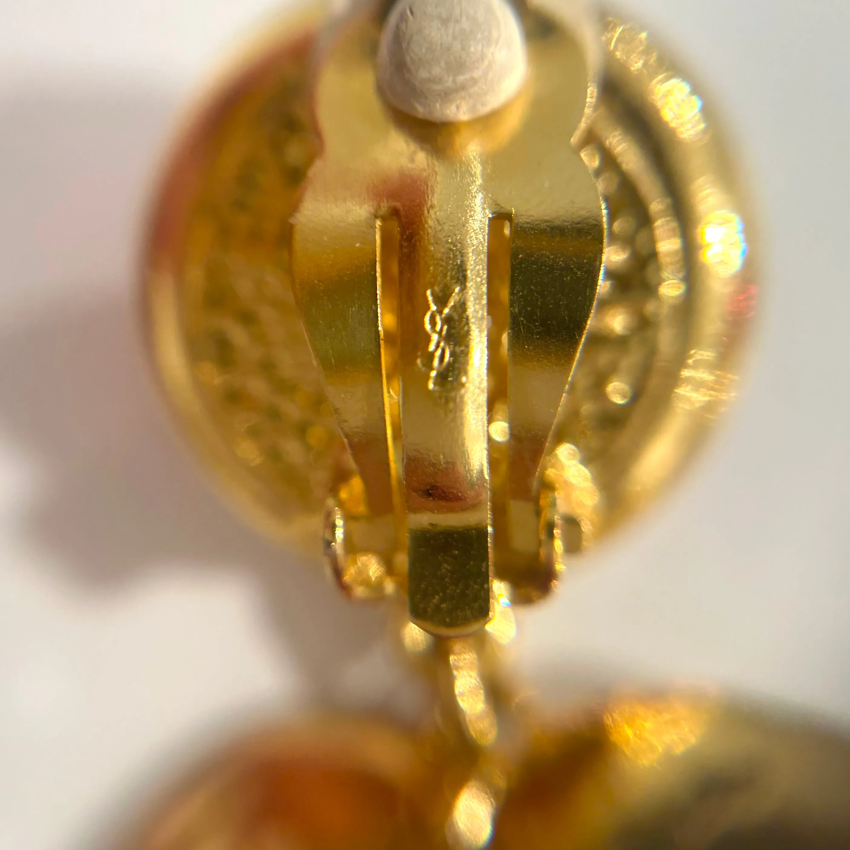 YSL Vintage Heart Earrings