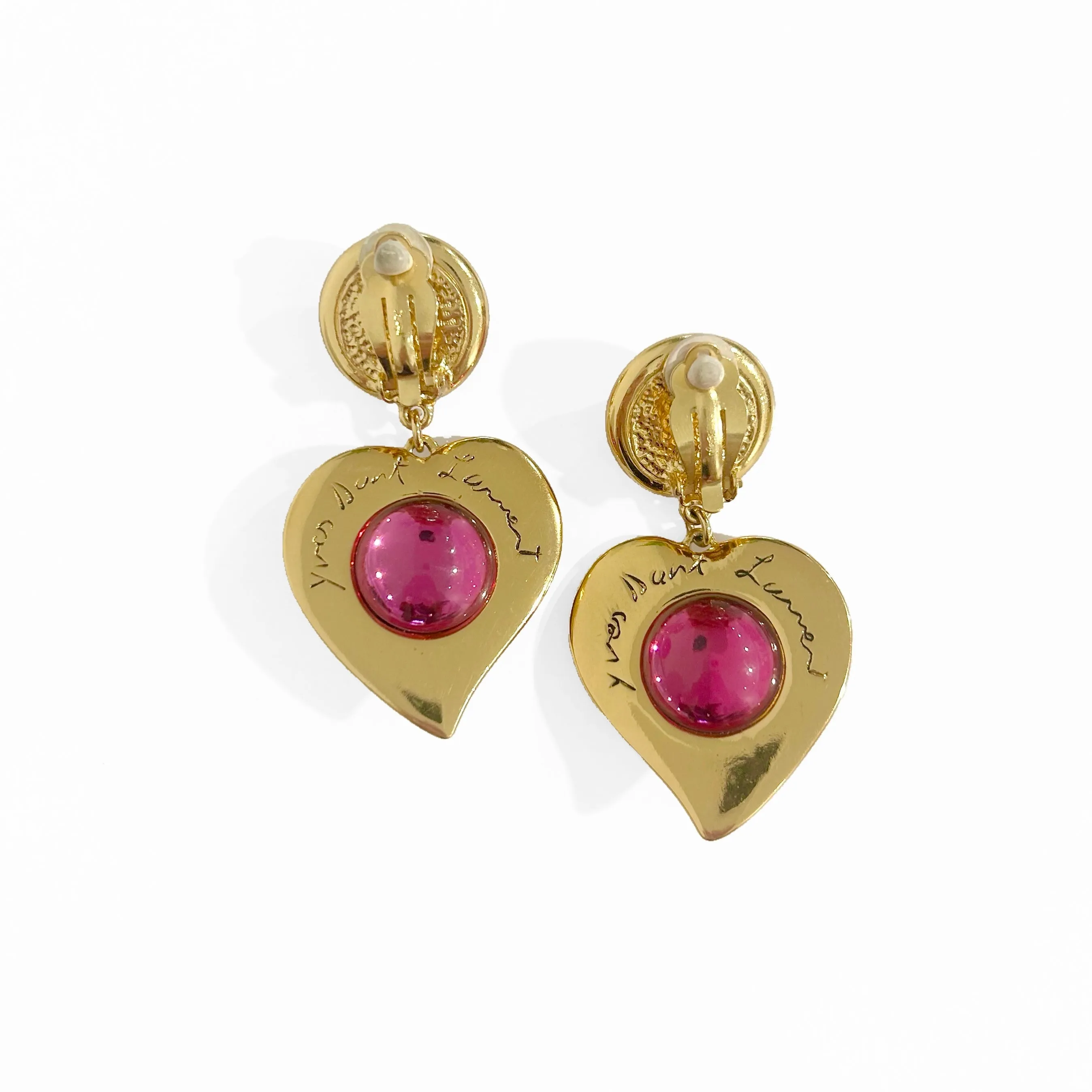 YSL Vintage Heart Earrings