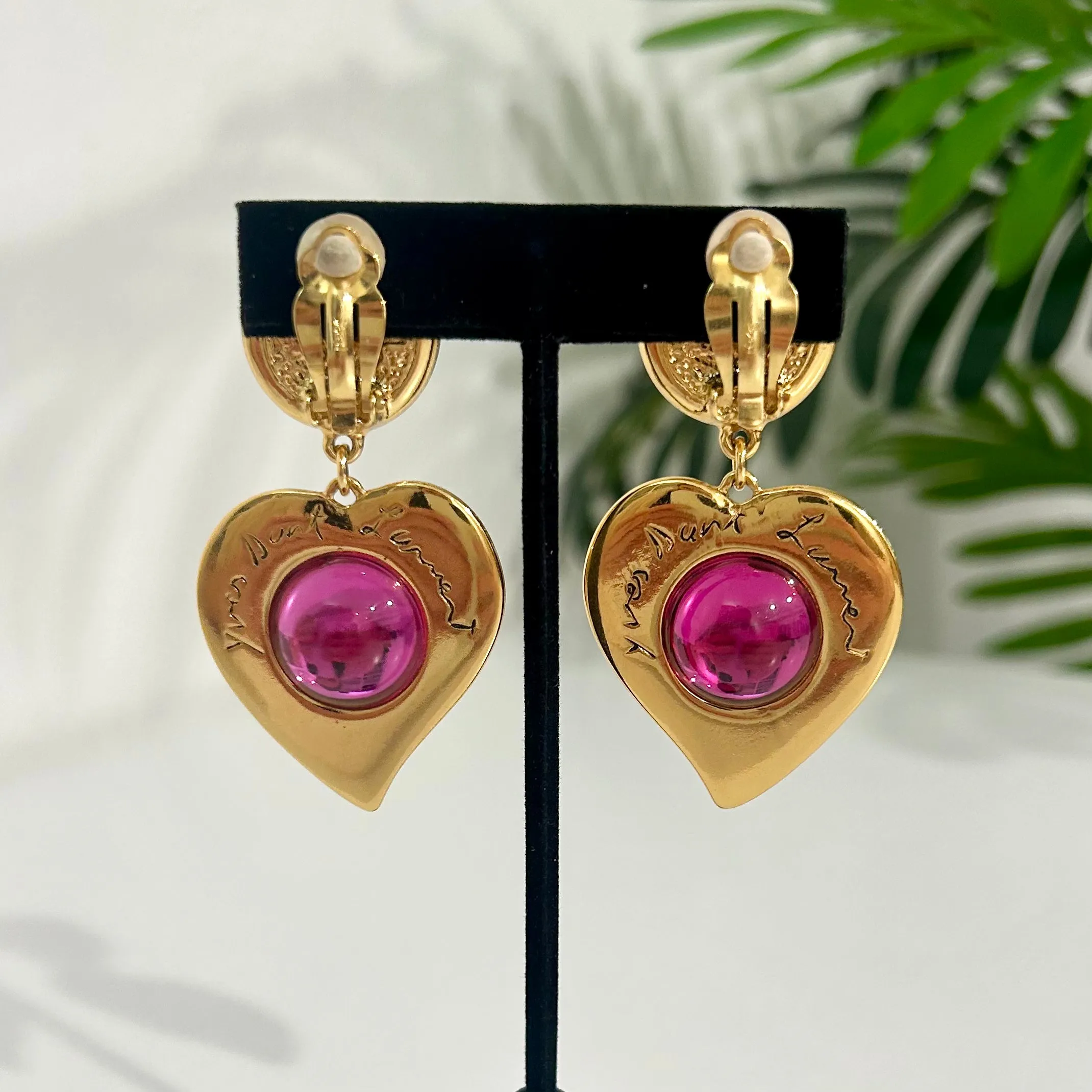 YSL Vintage Heart Earrings