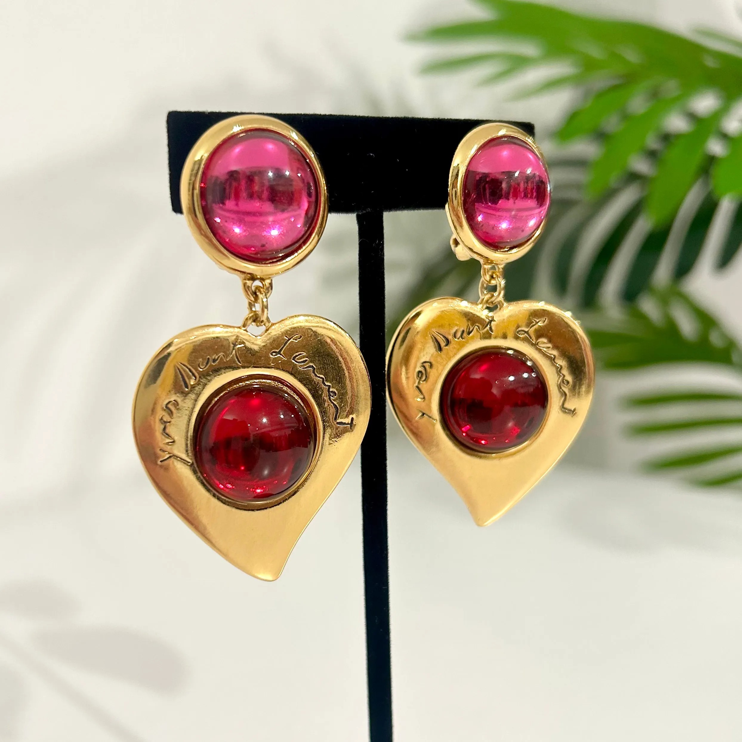 YSL Vintage Heart Earrings